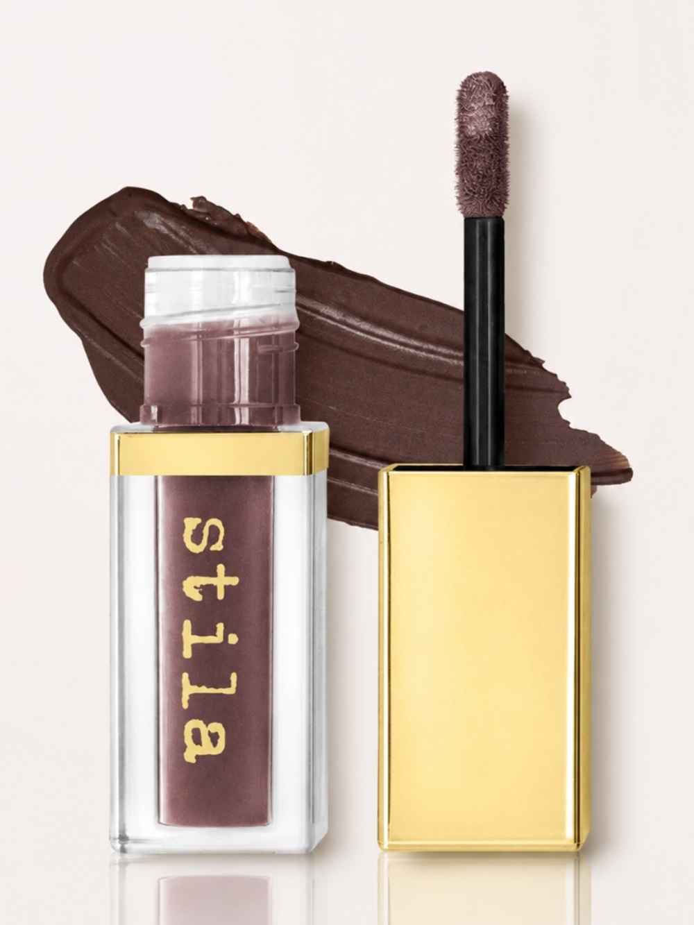 STILA Suede Shade Liquid Eye Shadow Midnight Espresso Matte Brown NIB